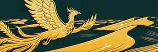 金色凤凰图案