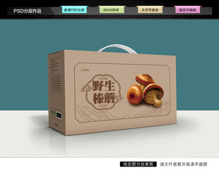 野生榛蘑礼盒 菌菇包装