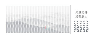 水墨山水装饰画效果图