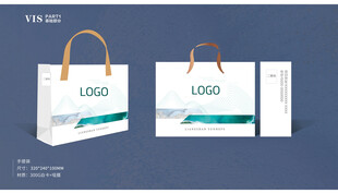 简约手提袋包装设计模板