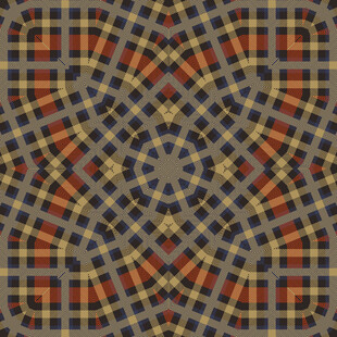 几何格子复古地毯图案