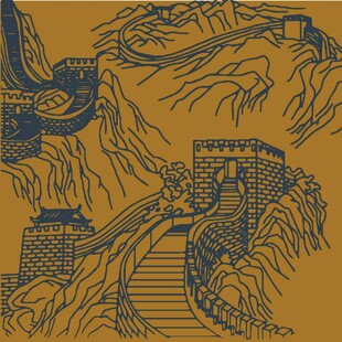 古风长城图案设计元素