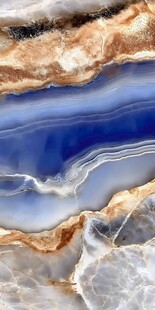 蓝纹玛瑙切片纹理特写