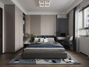 现代简约风卧室室内设计