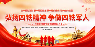 弘扬四铁精神展板