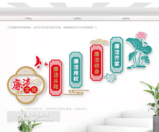 廉洁楼梯文化墙