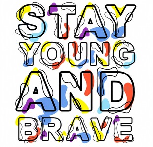 多彩涂鸦风日本主题艺术图案