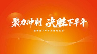 企业启动会冲刺动员会主背景
