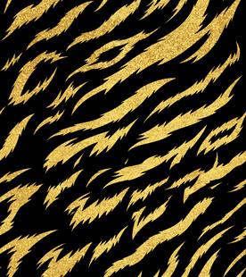 金色虎纹图案纹理鎏金