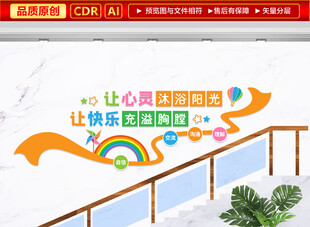 心理楼梯文化墙