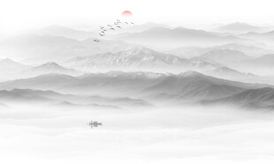 水墨山水画