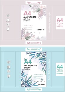 清新植物风包装设计设计模板