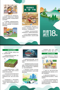 防震减灾18条折页