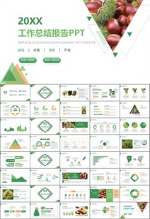 营养美食美味板栗种植宣传PPT