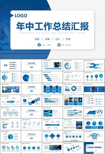 商务科技云计算大数据ppt模板