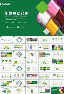 纺织行业总结计划工作汇报PPT