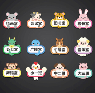 卡通门牌