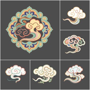 传统中式云纹图案集合