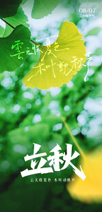 立秋时节绿意盎然景象