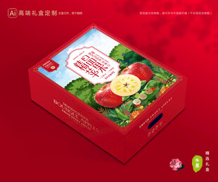 苹果包装 红富士礼盒