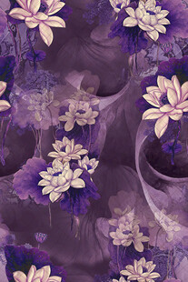 紫色花卉图案纹理背景