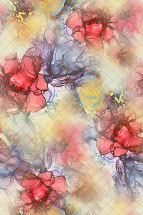 水彩花卉图案纹理