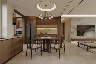  客餐厅场景效果图