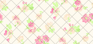 粉色花卉几何图案背景