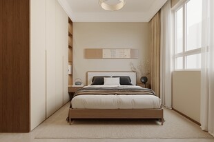 宋式美学卧室室内效果图