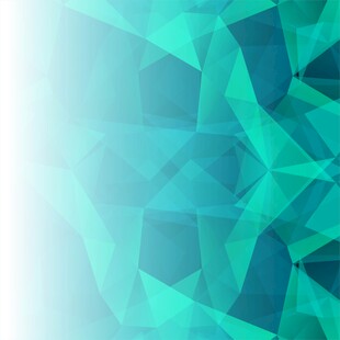 蓝绿色多边形几何背景图