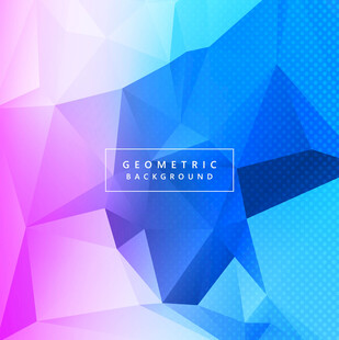 蓝粉几何渐变抽象背景图