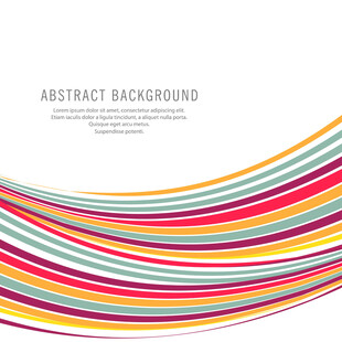 多彩波浪抽象背景图案