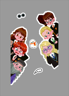 哈利波特主题儿童房间布置卧室装