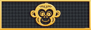 金色猴头图案