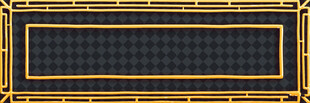 金色边框黑色背景矩形框