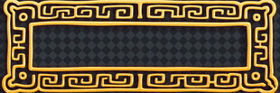 中式古典金色边框图案