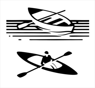 水上运动图标设计元素
