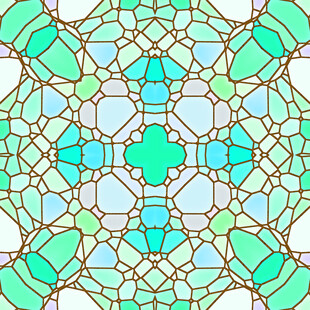 多彩几何马赛克图案