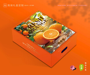橙子包装 脐橙礼盒