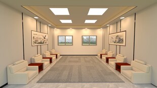 现代简约风格宽敞接待室