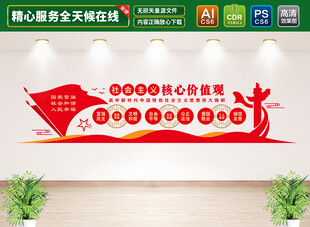 社会主义核心价值观文化墙