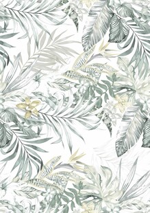 清新植物花卉图案背景