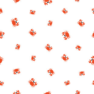 红色小花白色背景图案