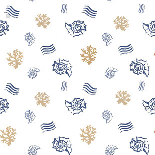 海洋元素几何图案背景