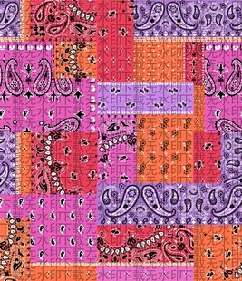 多彩拼接花纹图案