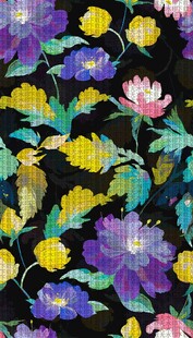 多彩花卉图案背景