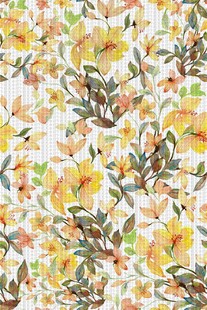 黄色花卉图案背景