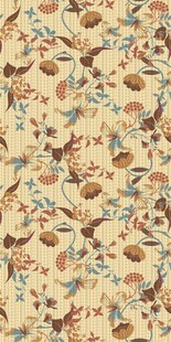 复古花卉图案布料纹理