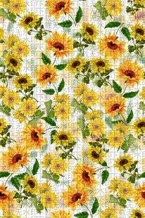 向日葵花卉无缝图案背景