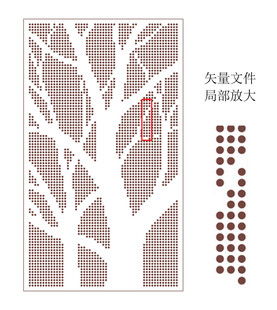 圆点树镂空板
